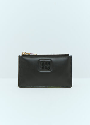 Miu Miu Leather Envelope Wallet Beige miu0257013