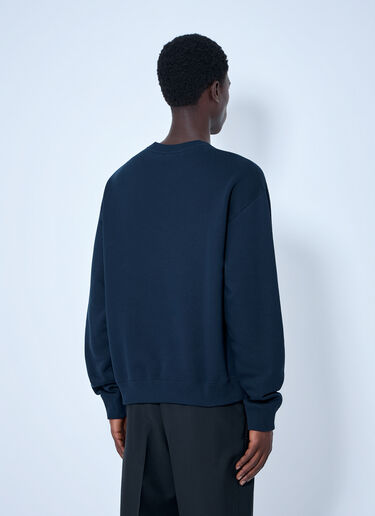 LN-CC® - Jil Sander: Crewneck Sweatshirt - Navy Jil Sander Crewneck Sweatshirt Navy jil0165007