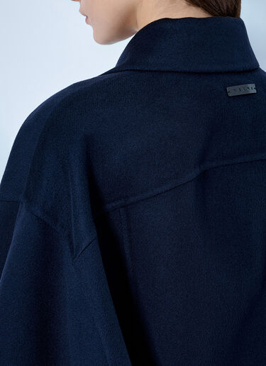 LN-CC® - Marni: Buttoned Wool Jacket - Navy Marni Buttoned Wool Jacket Navy mni0265005
