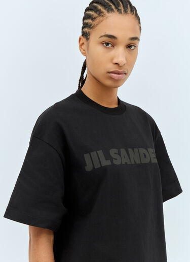Jil Sander ロゴプリントTシャツ ブラック jil0259011