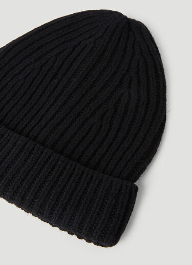 Ribbed Beanie Rick Owens Ribbed Beanie Black ric0153030