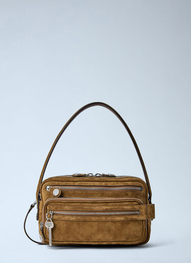 Acne Studios Camero Party Leather Shoulder Bag Brown acn0364004