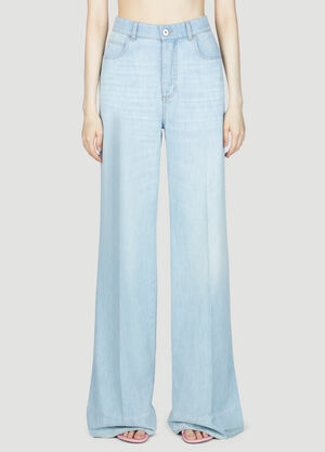 Bottega Veneta Wide Leg Jeans Blue bov0255009