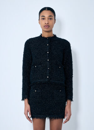 Rick Owens Lamé Woven Jacket Black ric0259029