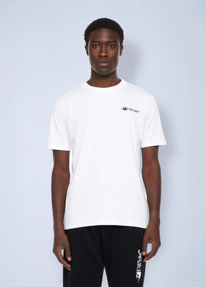 Off-White Ink Arrow Slim Logo T-Shirt White ofw0162005