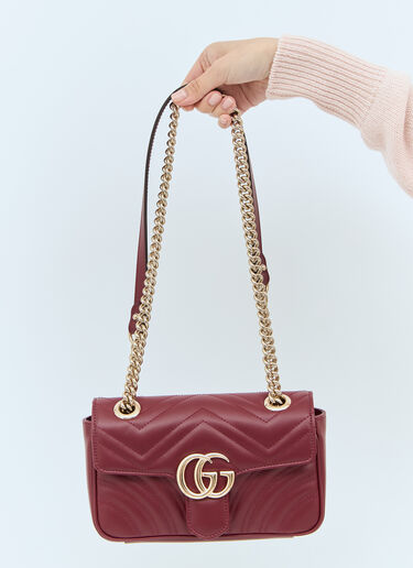 Gucci GG Marmont Mini Shoulder Bag Burgundy guc0257142