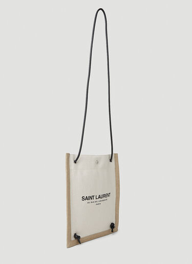 Universite Flat Crossbody Bag Saint Laurent Universite Flat Crossbody Bag Natural sla0151079