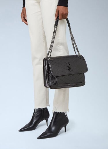 Saint Laurent Niki Medium Shoulder Bag Black sla0241061