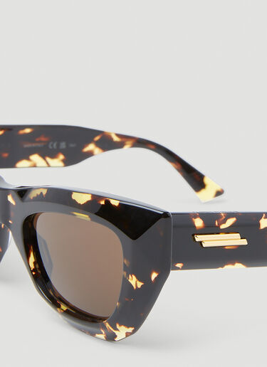 Bottega Veneta 玳瑁猫眼形太阳镜 棕色 bos0253003