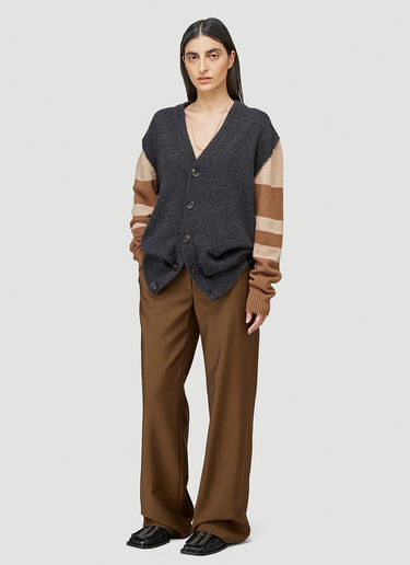 Pringle of Scotland Repurposed V-Neck Cardigan Grey pos0144001