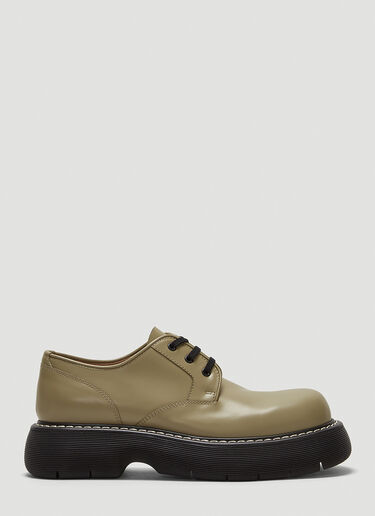 Bottega Veneta Bounce Lace-Up Shoes Green bov0143019