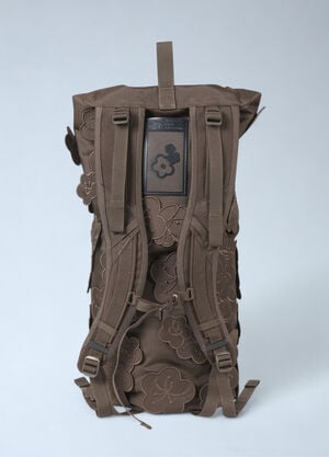 The North Face x Cecilie Bahnsen Logo Motif Floral Appliqué Backpack Brown tnc0262002