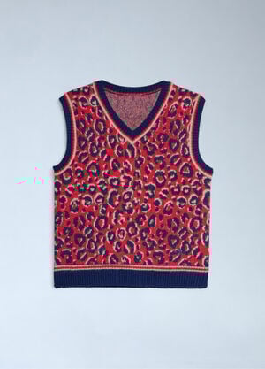 adidas by Wales Bonner Jacquard Sweater Vest Red awb0363003