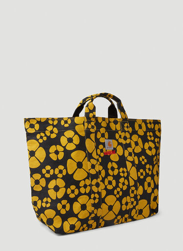 Marni x Carhartt フローラルプリントトートバッグ ブラック mca0250019
