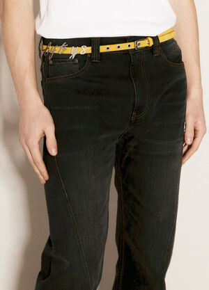 Diesel Logo Hardware Belt Brown dsl0157045