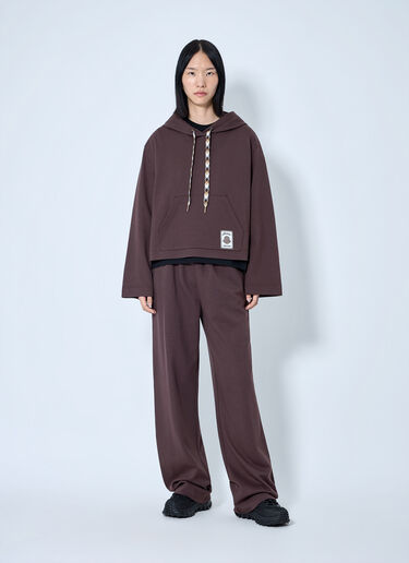 LN-CC® - Moncler: Elasticated Waist Lounge Trousers - Brown Moncler Elasticated Waist Lounge Trousers Brown mon0265103