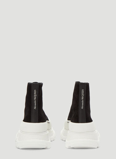 Alexander McQueen Tread Slick Suede Boots Black amq0243104