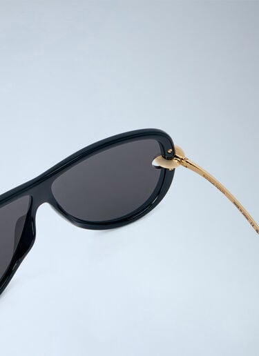 LN-CC® - Bottega Veneta: Aviator Knot Sunglasses - Black Bottega Veneta Aviator Knot Sunglasses Black bov0265010