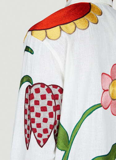 Sky High Farm Workwear Embroidered Shirt White skh0352010