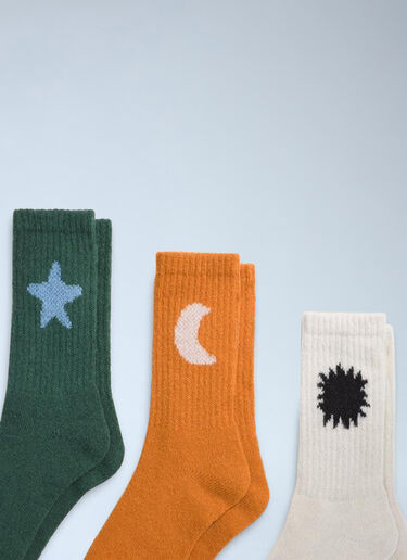OTW by VANS x Julian Klincewicz Patterned Crew Socks Set Orange otj0164006