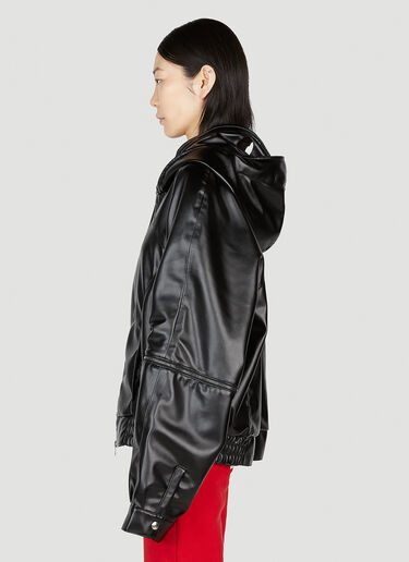 Mowalola Faux Leather Jacket Black mow0352003