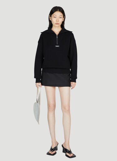 Coperni Half-Zip Boxy Sweater Black cpn0253010