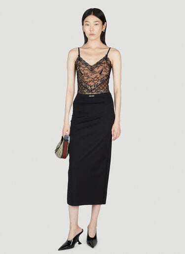 GG Lace Lingerie Top Gucci GG Lace Lingerie Top Black guc0253080