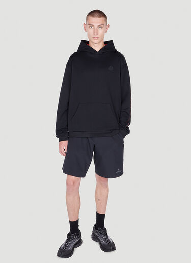 Moncler 徽标印花连帽运动衫 黑色 mon0152036