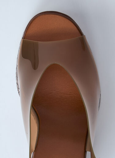 Chloé Maxime Wedge Sandals Brown chl0260016