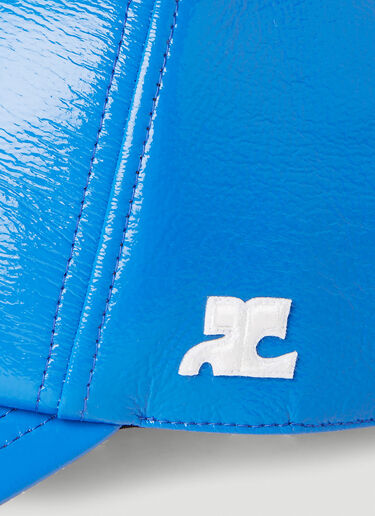 Courrèges Vinyl Baseball Cap Blue cou0151005