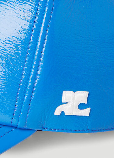 Vinyl Baseball Cap Courrèges Vinyl Baseball Cap Blue cou0151005