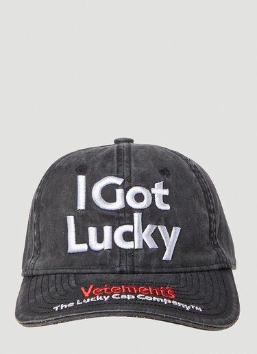 Vetements Lucky 棒球帽 黑色 vet0154019