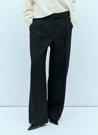 The Row Roan Wool Pants Black row0255008