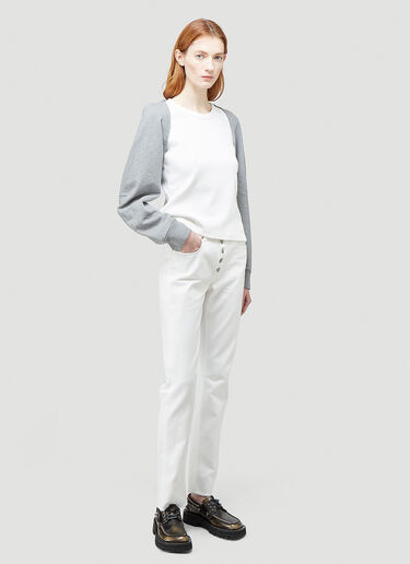 MM6 Maison Margiela Straight-Leg Jeans White mmm0244008