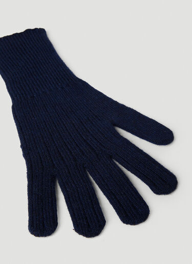 Thom Browne Four Bar Stripe Gloves Navy thb0151026