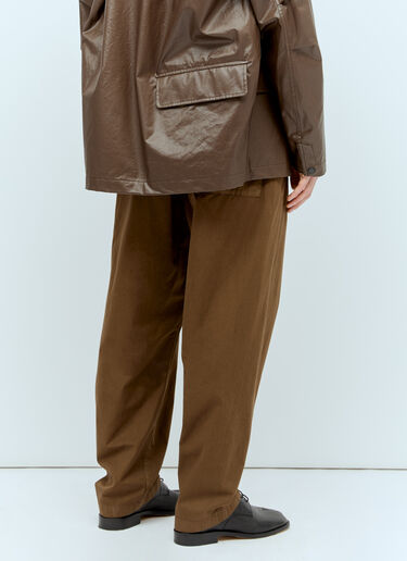 Lemaire Elasticated Pants Brown lem0156006