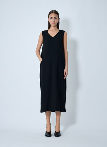 Double Knit Midi Dress Yohji Yamamoto Double Knit Midi Dress Black yoy0262029
