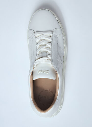 Chloé Lauren Leather Sneakers White chl0259054
