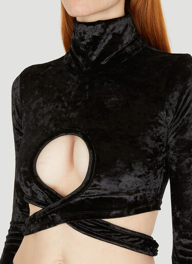 Wrap Loop Top Ottolinger Wrap Loop Top Black ott0250007