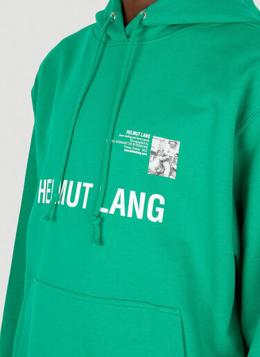 Helmut Lang Vienna Postcard Hooded Sweatshirt Green hlm0149013