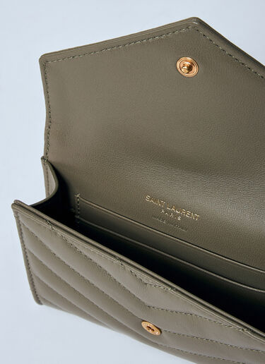 Saint Laurent Cassandre Wallet Khaki sla0260002
