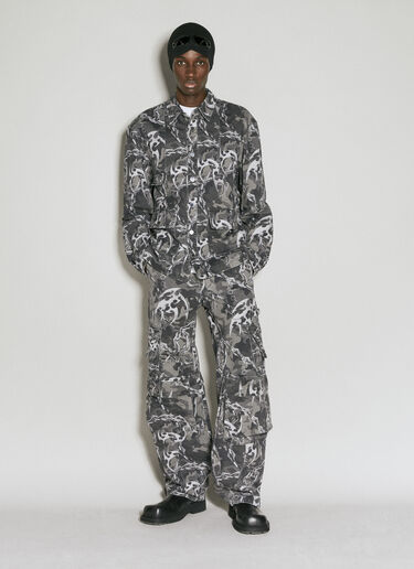Han Kjøbenhavn Camo Printed Cargo Pants Grey han0154001