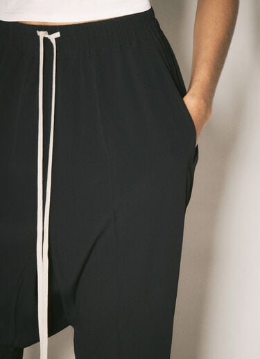 Rick Owens Drawstring Cropped Pants Black ric0257024