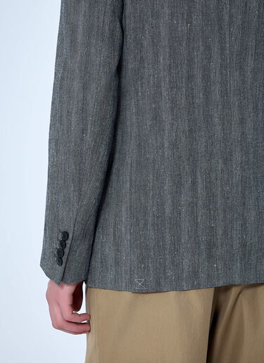 Dries Van Noten Double-Breasted Blazer Grey dvn0163004
