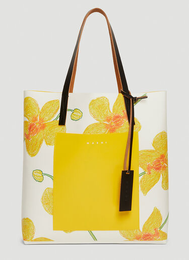 Marni X  Maria Magdalena Suarez Shopping Tote Bag Yellow mni0247059