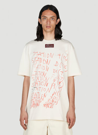 Raf Simons Station T-Shirt Beige raf0352001