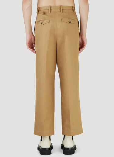 JW Anderson Belted Pleated Crop Pants Beige jwa0146014