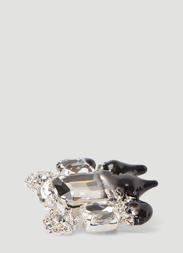 Ottolinger Square Diamond Dip Clip Earrings Black ott0246021