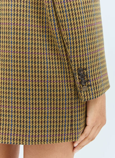 오버사이즈 피에 드 풀 블레이저 Max Mara 오버사이즈 피에 드 풀 블레이저 브라운 max0258015
