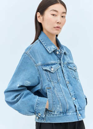 Max Mara Stamp Denim Jacket Black max0257038